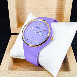 Жіночий  наручний кварцовий стрілочний фіолетовый годинник Skmei 1747PL Purple