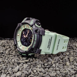 Чоловічий кварцовий водонепроникний спортивний стрілковий годинник із комбінованою індикацією Skmei 1155 BAG