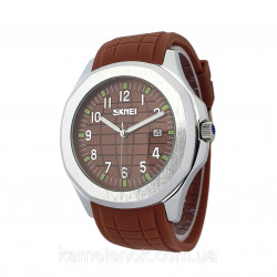 Класичний чоловічий кварцевий наручний годинник Skmei 9286 BN Oригінал