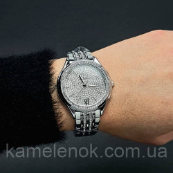 Жіночий класичний наручний стрілочний годинник зі сталевим браслетом Skmei 2030 SI Оригінал