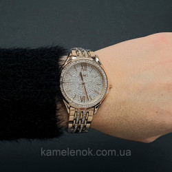 Жіночий класичний наручний стрілочний годинник зі сталевим браслетом Skmei 2030 RG Оригінал