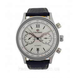 Чоловічий механічний наручний годинник  з автопідзаводом Forsining 6921 Silver-Silver